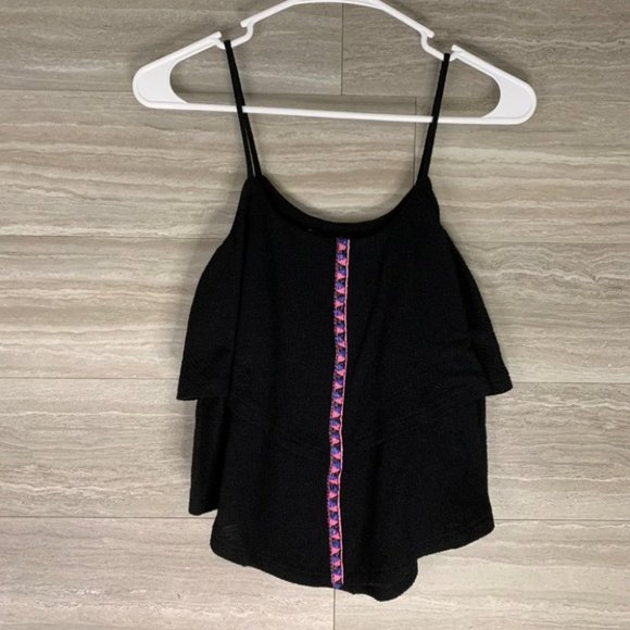 mason and mackenzie Tops - Women’s Mason and Mackenzie Ruffle Tiered Tank Top